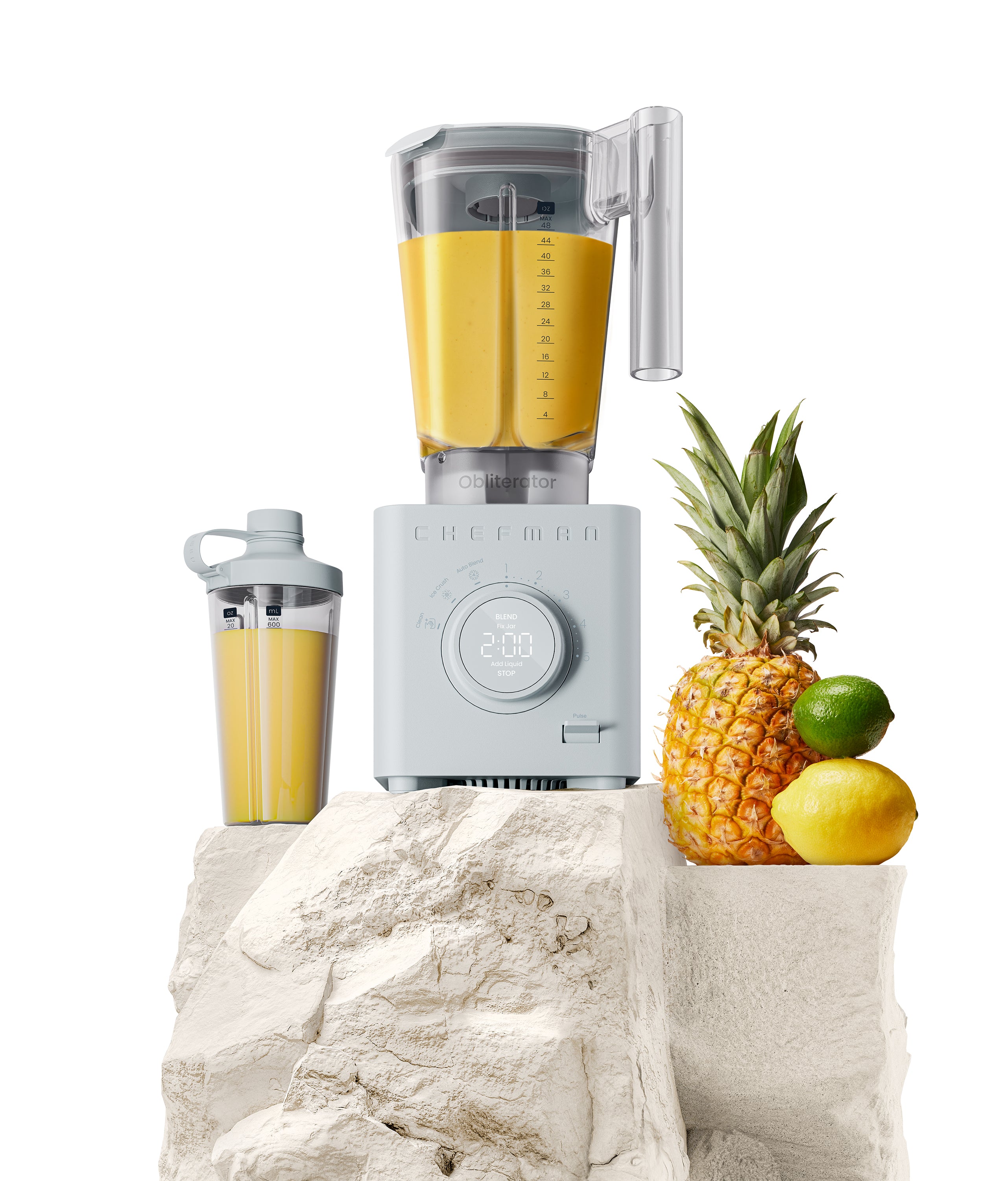 Obliterator 48oz Power Blender + Travel Jar - Concrete