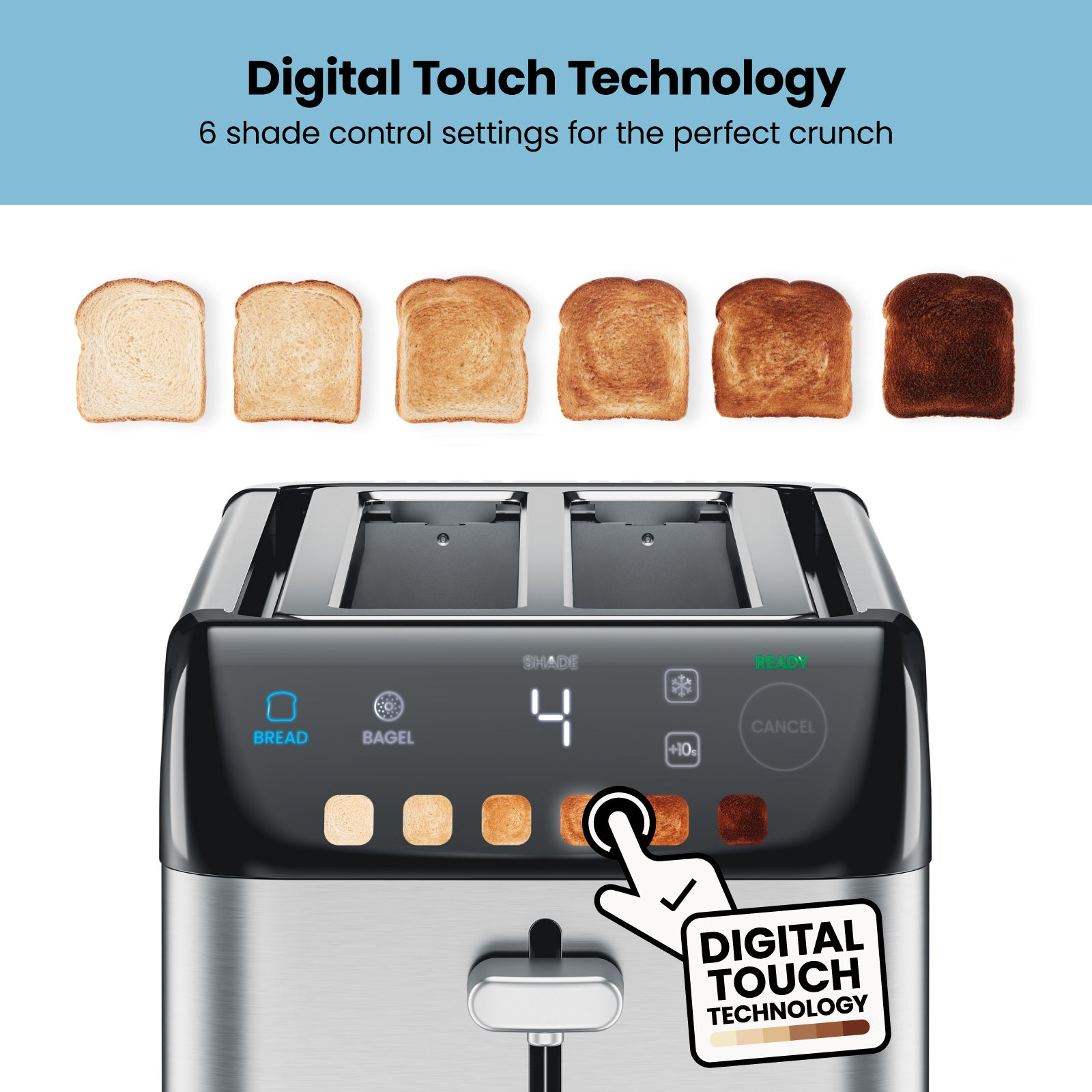 SmartTouch™ 4-Slice Digital Toaster