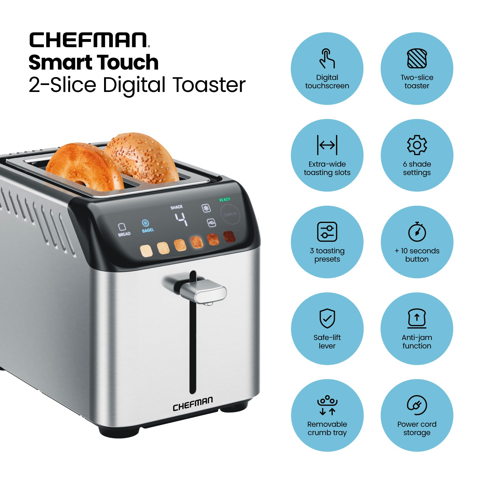 Smart Touch™ 2 Slice Digital Toaster