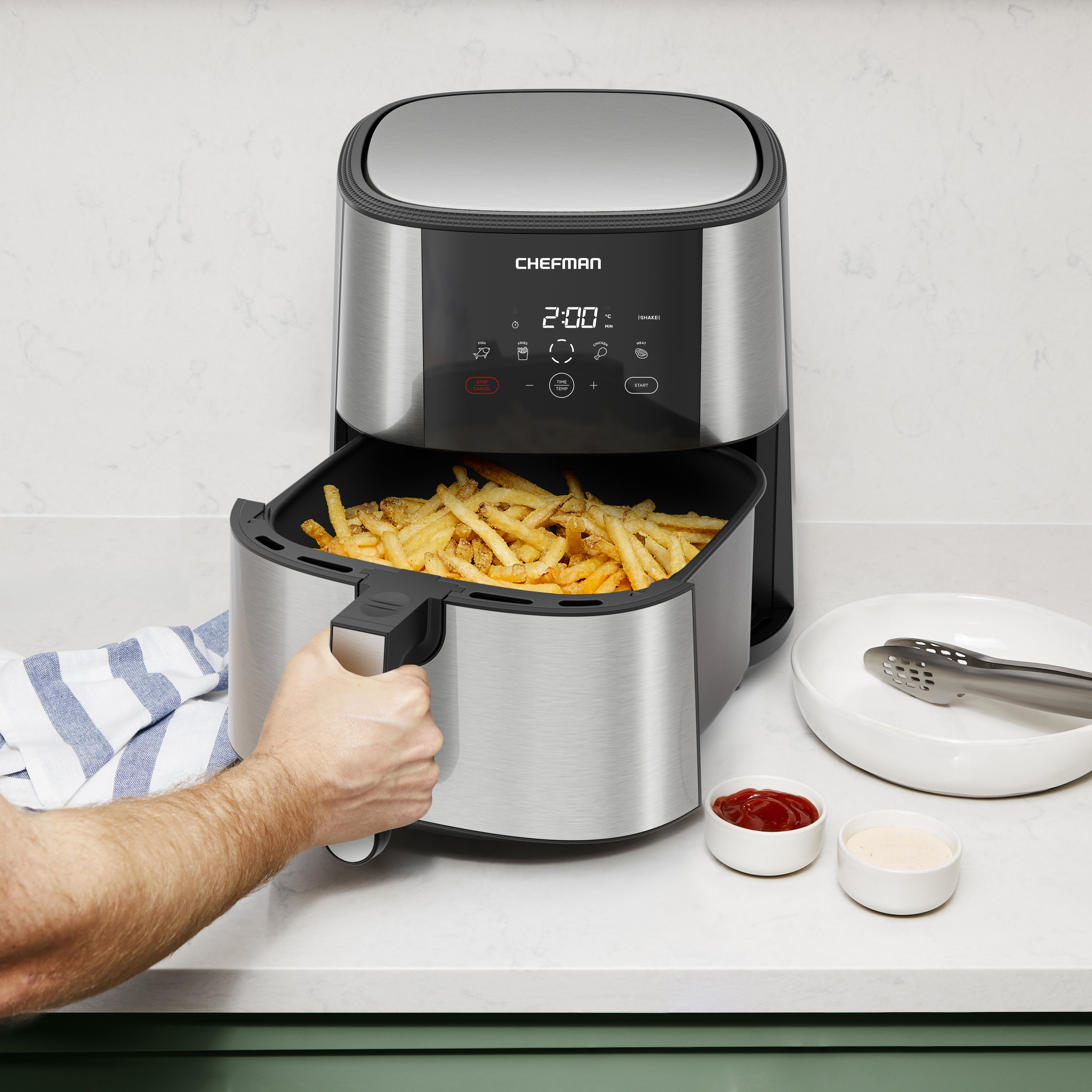TurboFry® Touch Stainless Air Fryer - 8 Qt