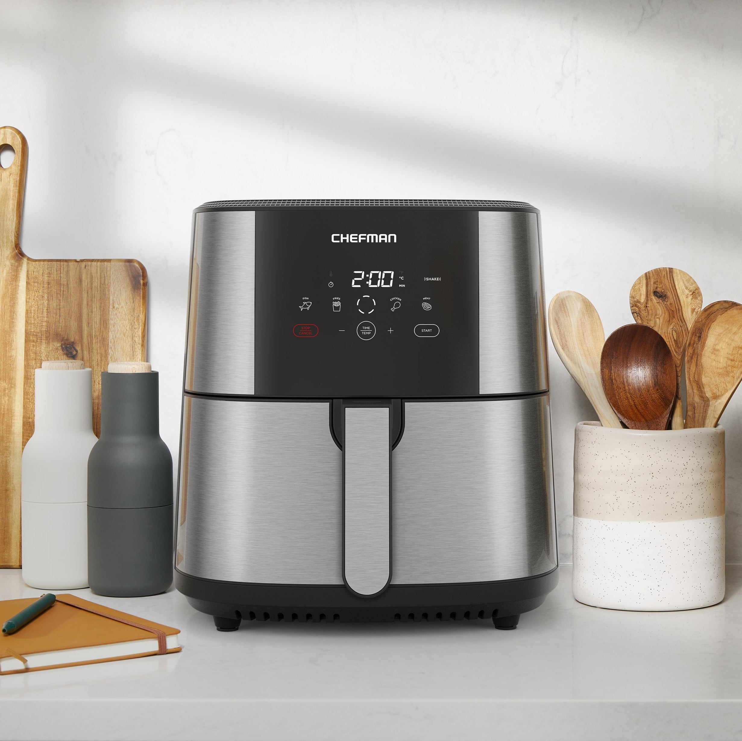 TurboFry® Touch Stainless Air Fryer - 8 Qt