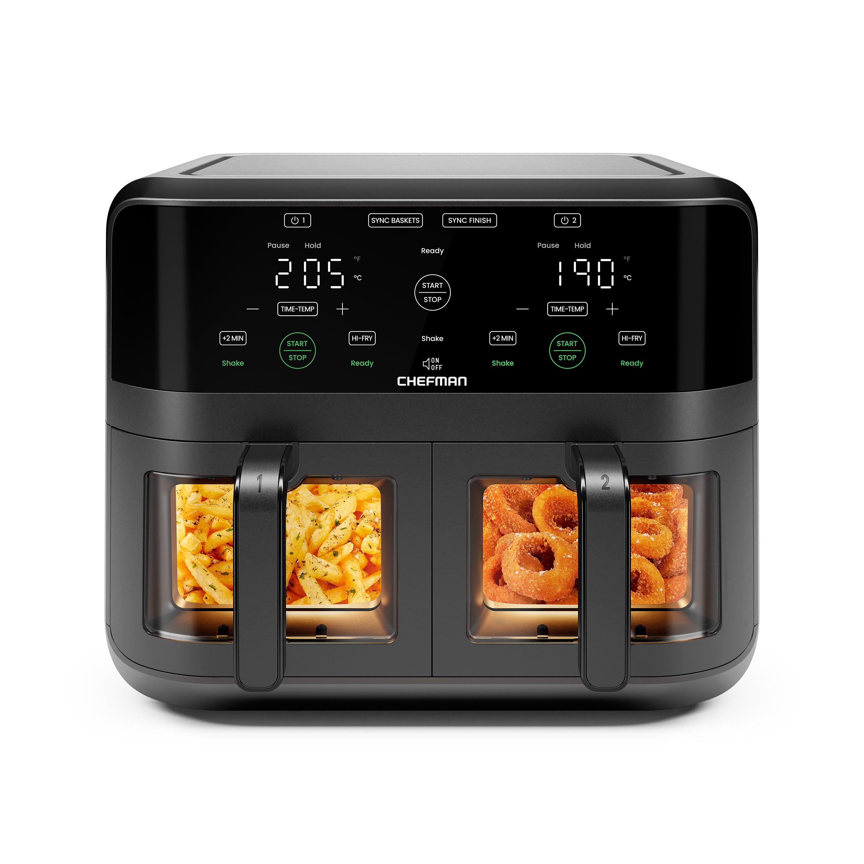 TurboFry® Touch Dual-Basket Air Fryer - 6 Qt