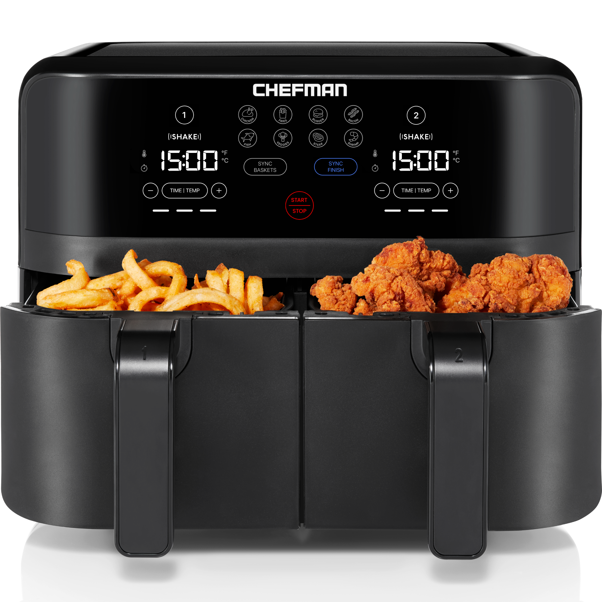 TurboFry® Touch Dual-Basket Air Fryer - 9 Qt