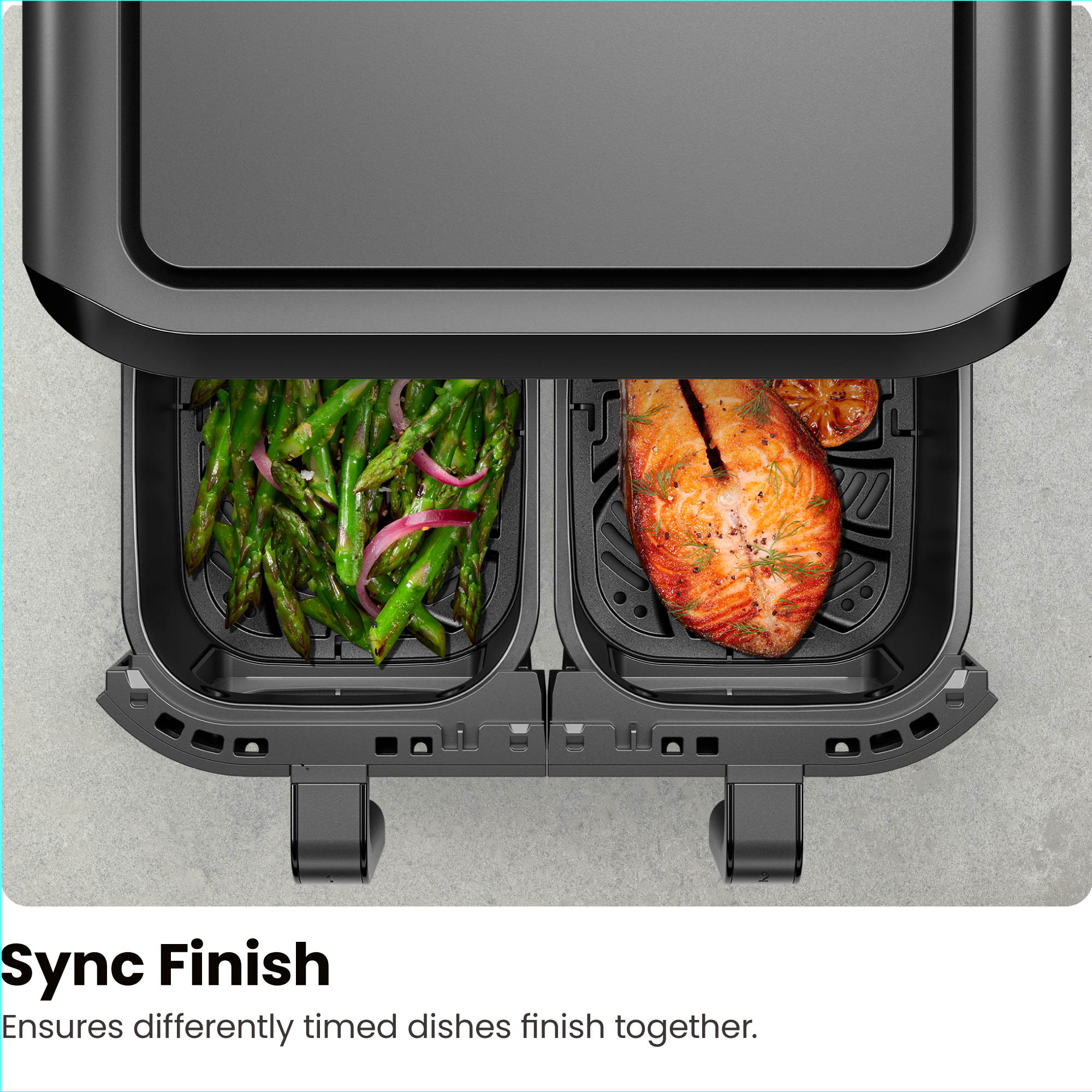 TurboFry® Touch Dual-Basket Air Fryer - 9 Qt