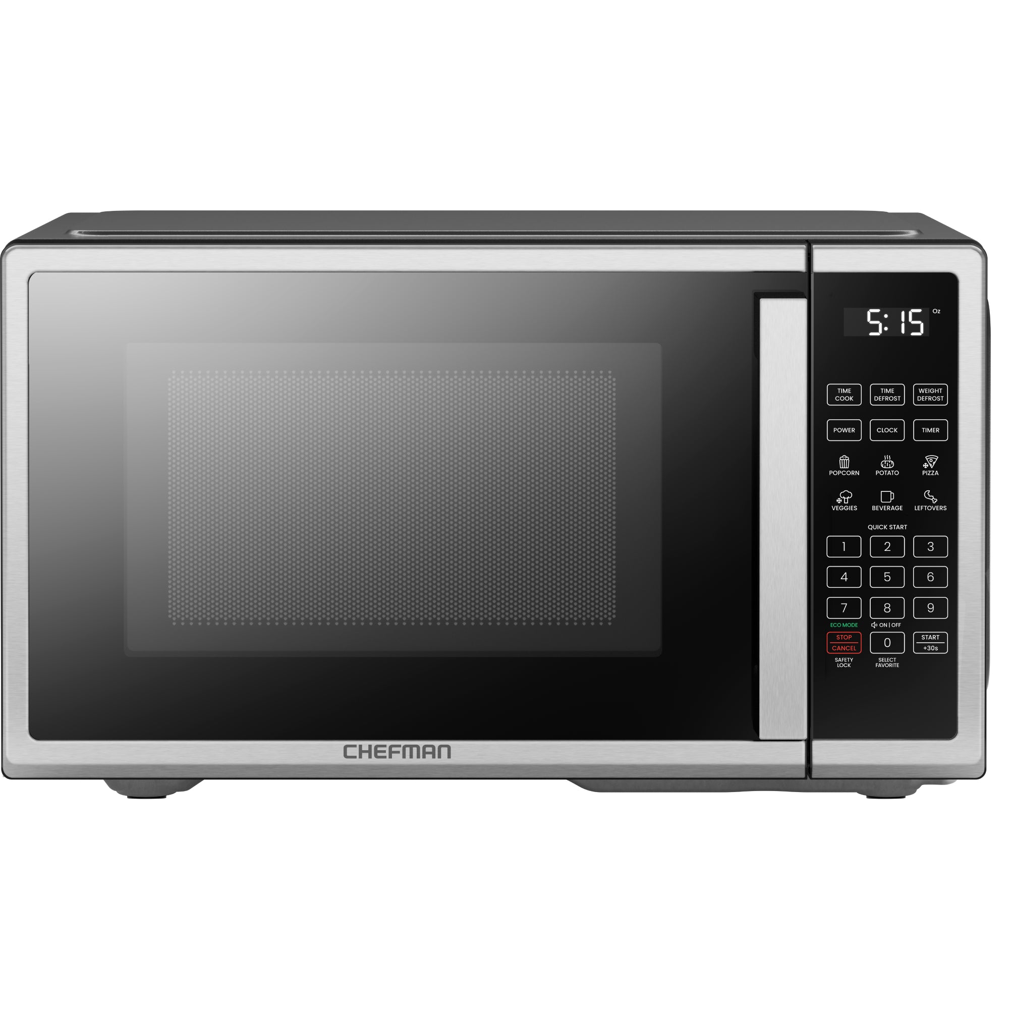 Countertop 0.7 Cu. Ft. Digital Stainless Microwave Oven