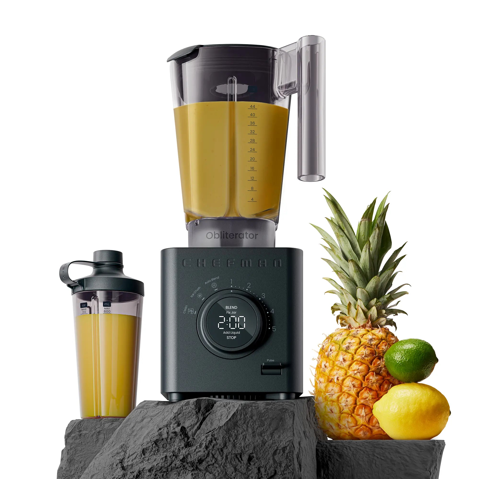 Obliterator 48oz Power Blender + Travel Jar - Midnight