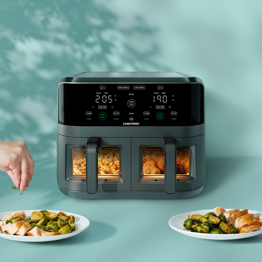 TurboFry® Touch Dual-Basket Air Fryer - 6 Qt