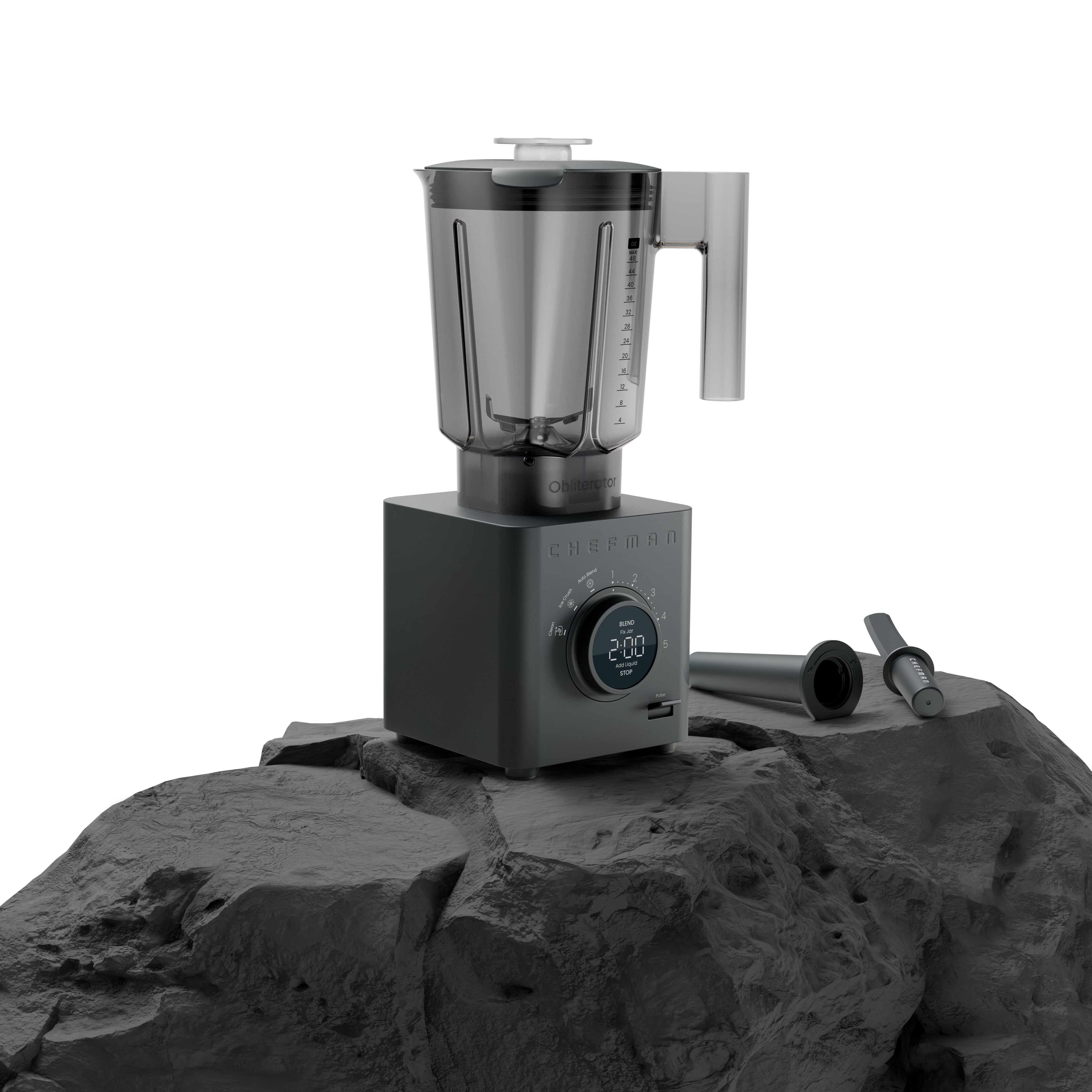 Obliterator 48oz Power Blender + Travel Jar - Midnight