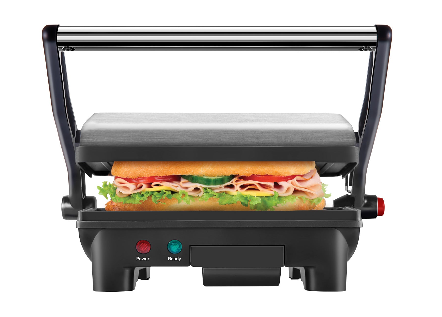 Multifunctional 180° Grill + Panini Press (2-Slice)