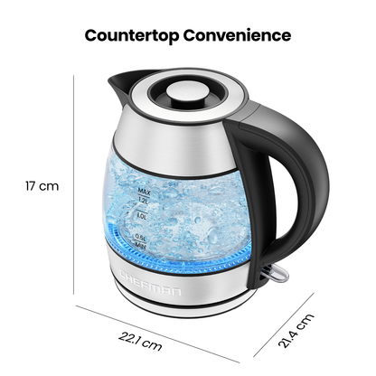 Bouilloire électrique 1,2 L à ébullition rapide