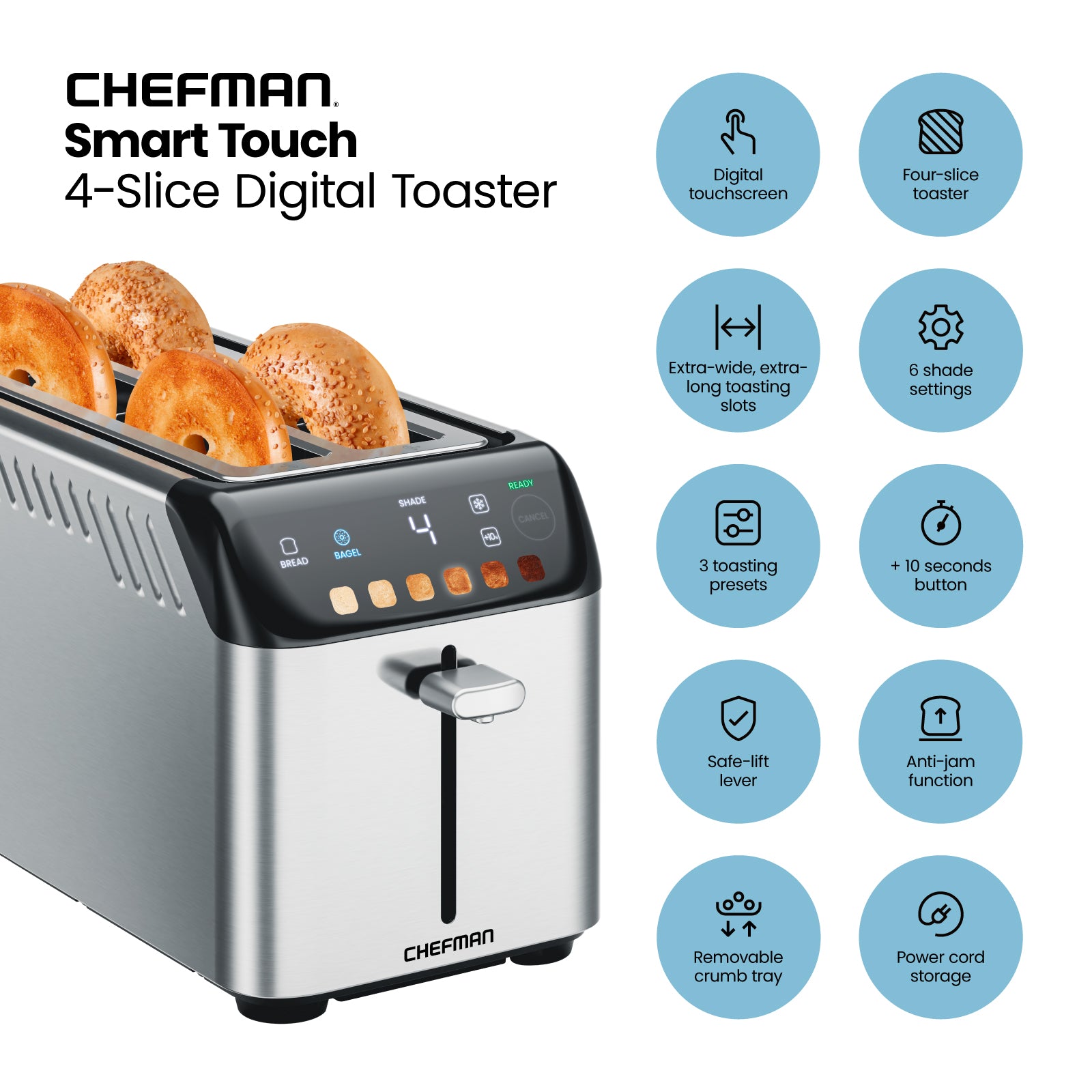 SmartTouch™ 4-Slice Digital Toaster