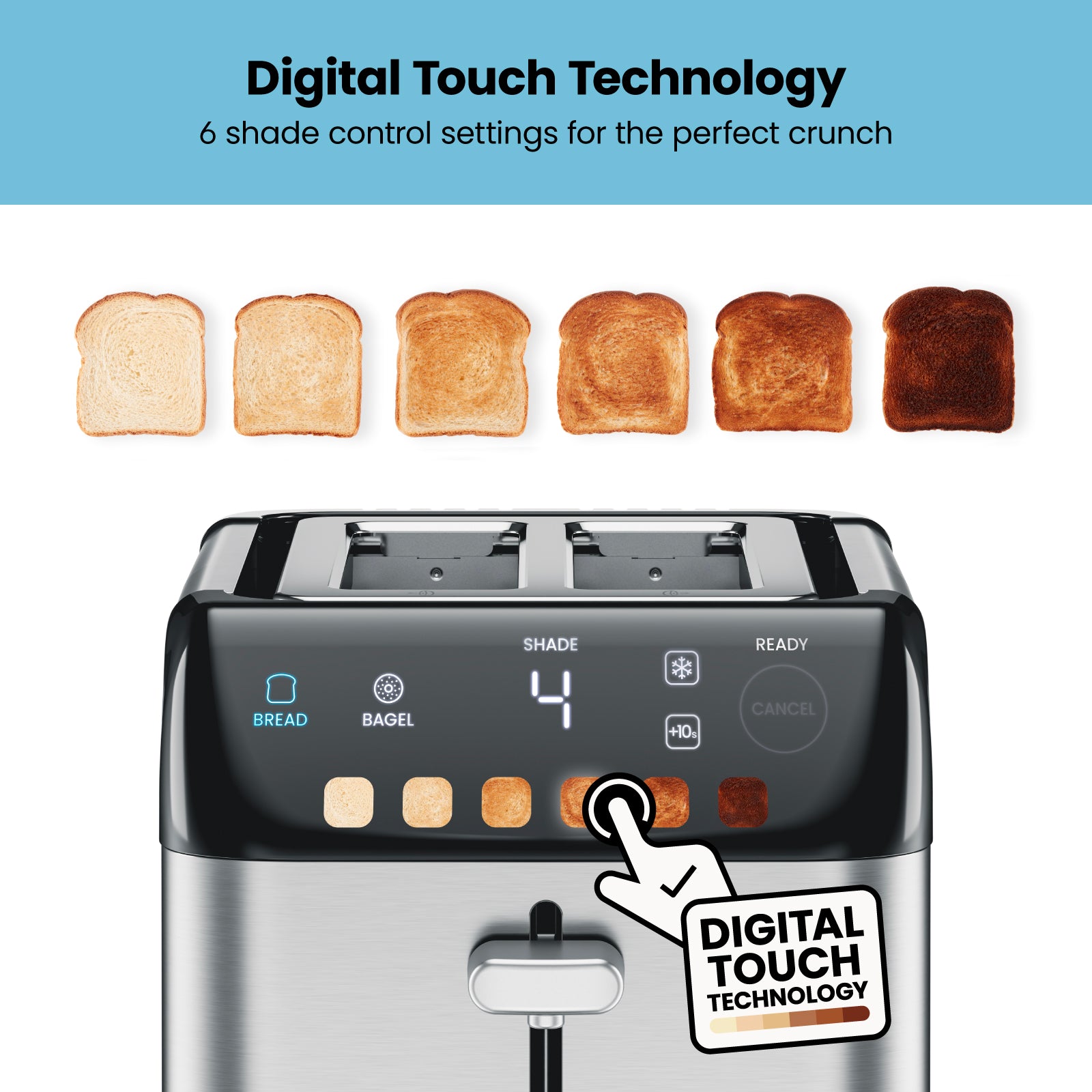 Smart Touch™ 2 Slice Digital Toaster