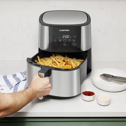 TurboFry® Touch Stainless Air Fryer - 8 Qt