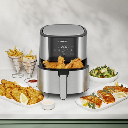 TurboFry® Touch Stainless Air Fryer - 8 Qt