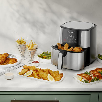 TurboFry® Touch Stainless Air Fryer - 8 Qt