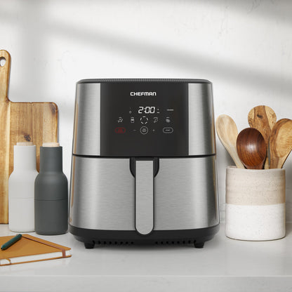 TurboFry® Touch Stainless Air Fryer - 8 Qt