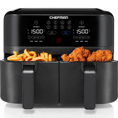 TurboFry® Touch Dual-Basket Air Fryer - 9 Qt