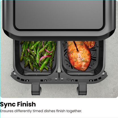 TurboFry® Touch Dual-Basket Air Fryer - 9 Qt
