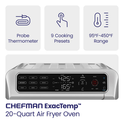 ExacTemp™ Chefman Oven+Air Fryer